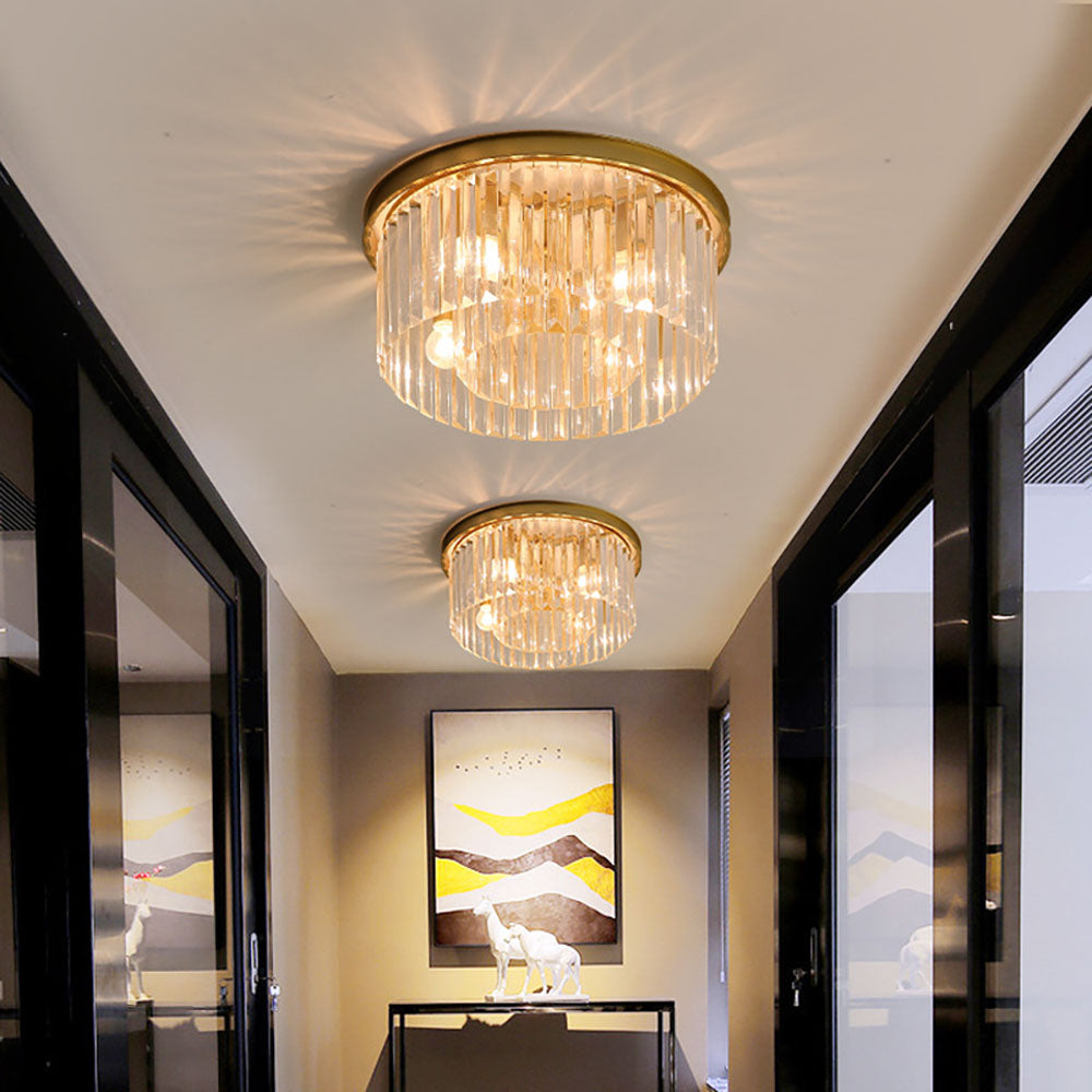 Casa Lumière Plafondlamp - Luxe Kristallen met Warme Plafondverlichting