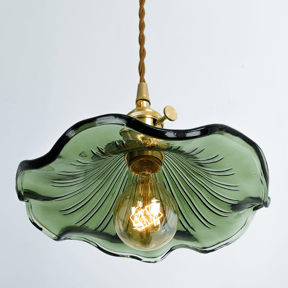 Casa Lumière Stijlvolle Hibiscusbloem Hanglamp - Glas Retro Design