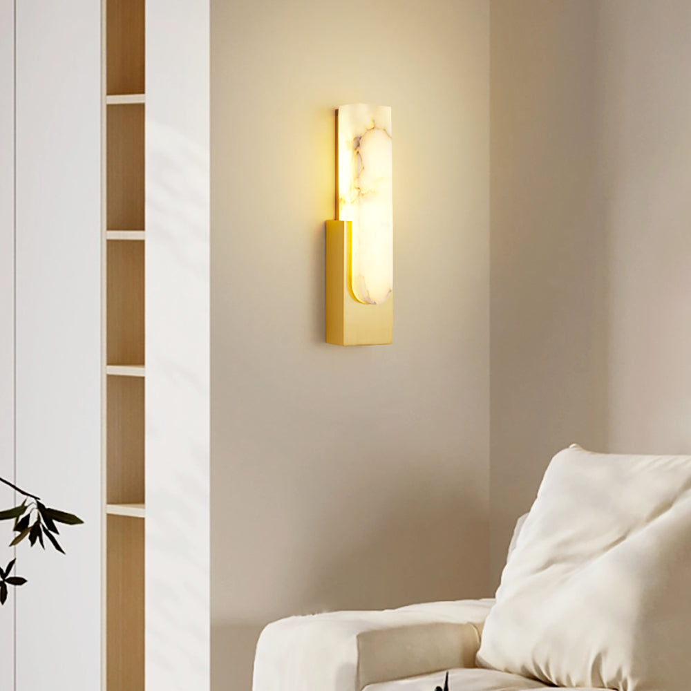 Casa Lumière Alabaster Wandlamp - Zacht Warm Lichtaccent