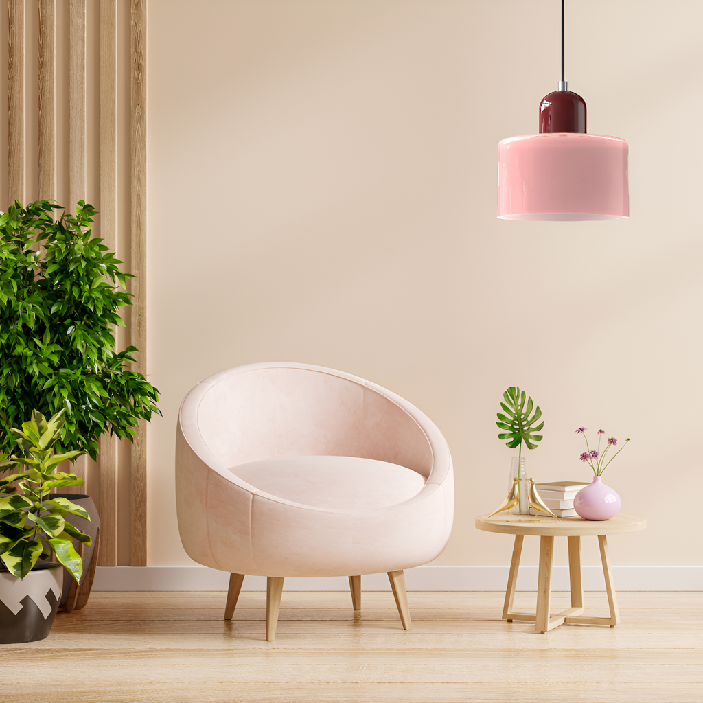 Casa Lumière Scandinavische Glazen Hanglamp - Metalen basis in twee tinten