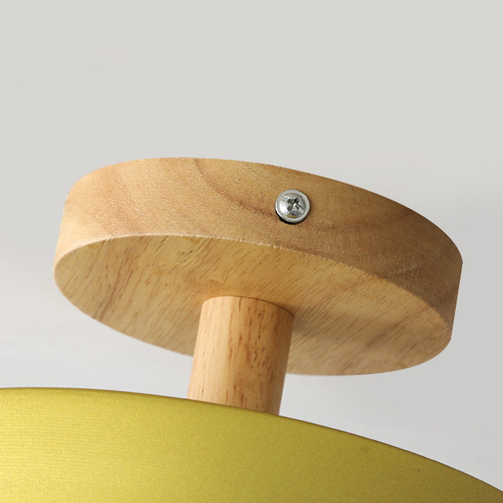 Casa Lumière LED Plafondlamp – Minimalistisch Design met Houten Accent