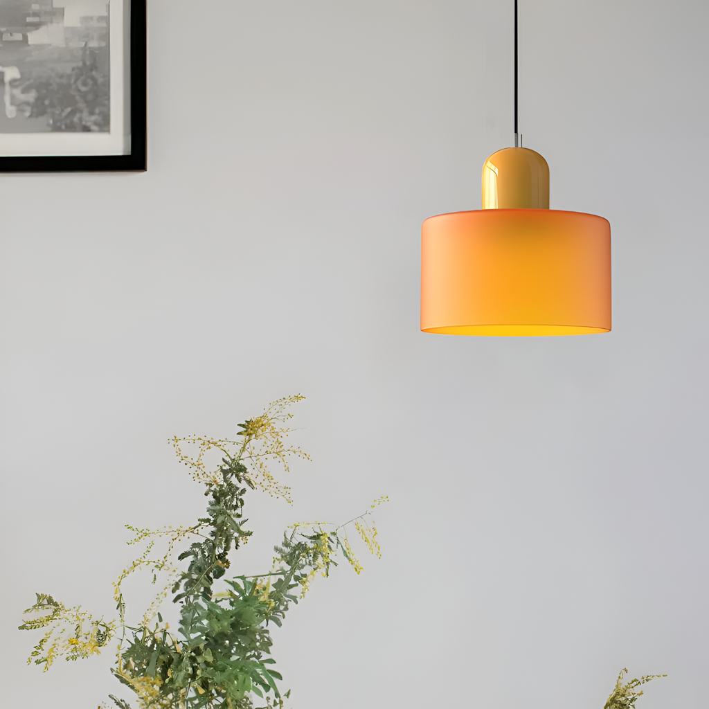 Casa Lumière Scandinavische Glazen Hanglamp - Metalen basis in twee tinten
