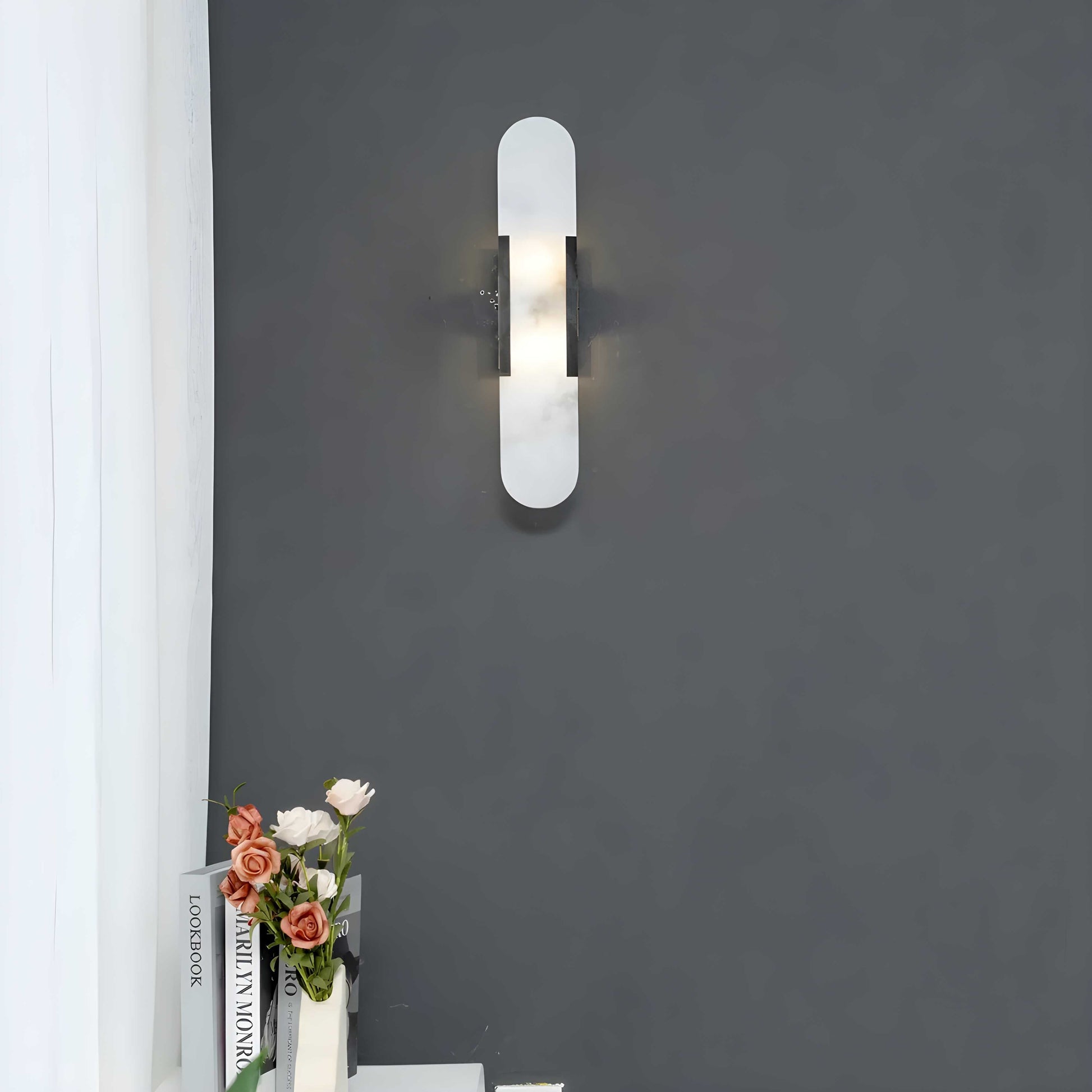 Casa Lumière Nordic Alabaster Natural Wall Light – Moderne Wandlamp van Alabaster