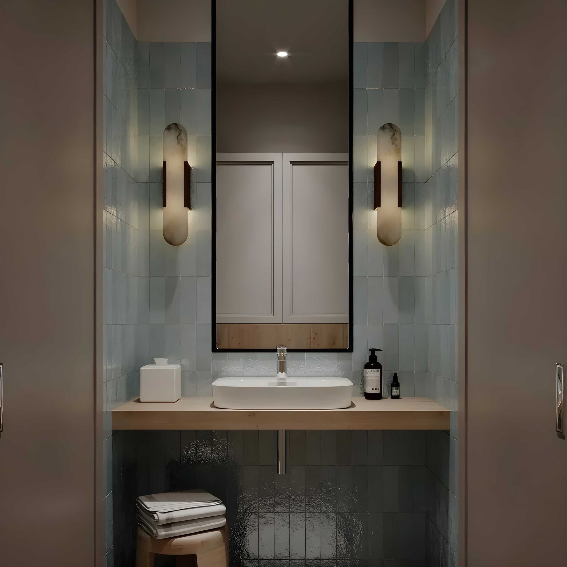 Casa Lumière Nordic Alabaster Natural Wall Light – Moderne Wandlamp van Alabaster