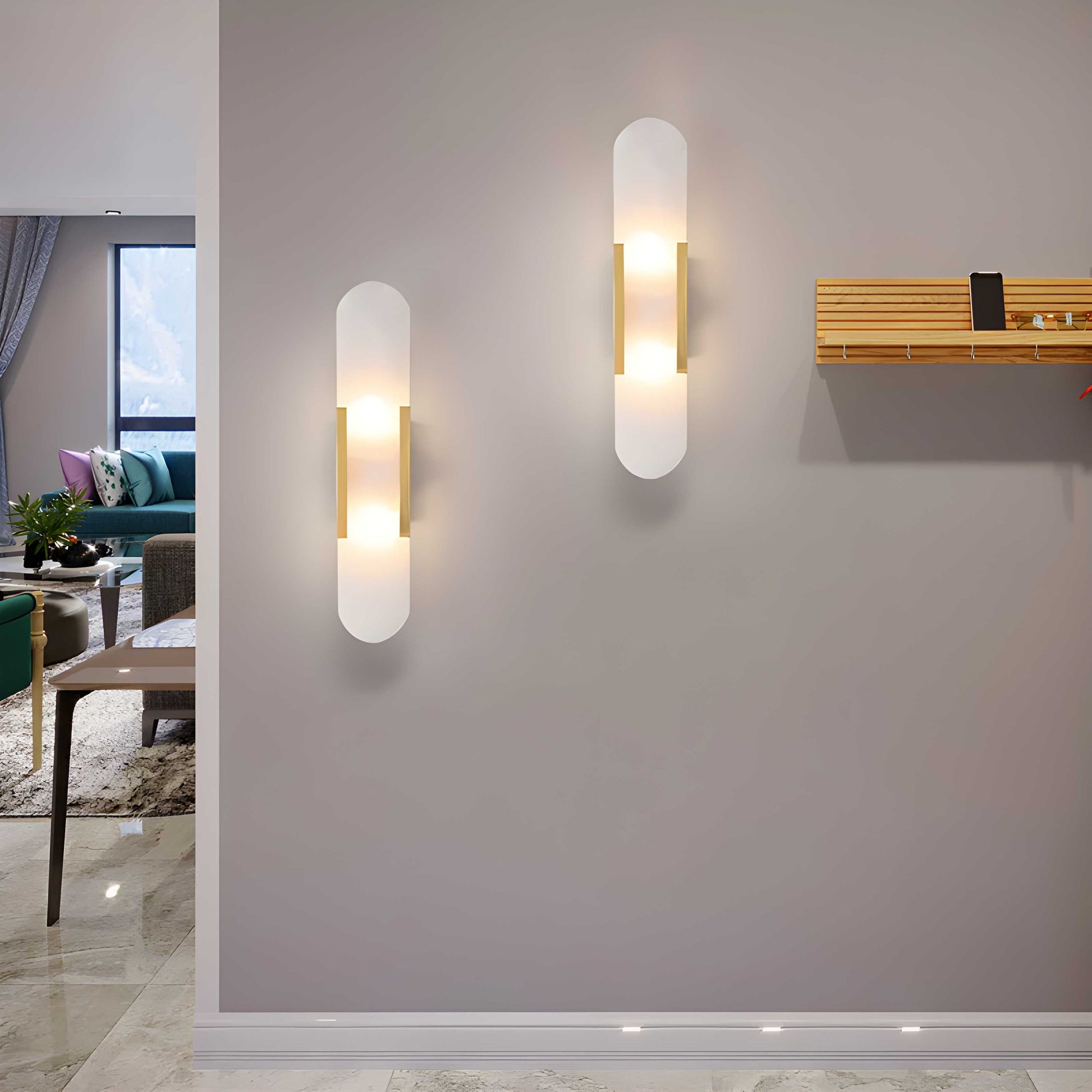 Casa Lumière Nordic Alabaster Natural Wall Light – Moderne Wandlamp van Alabaster