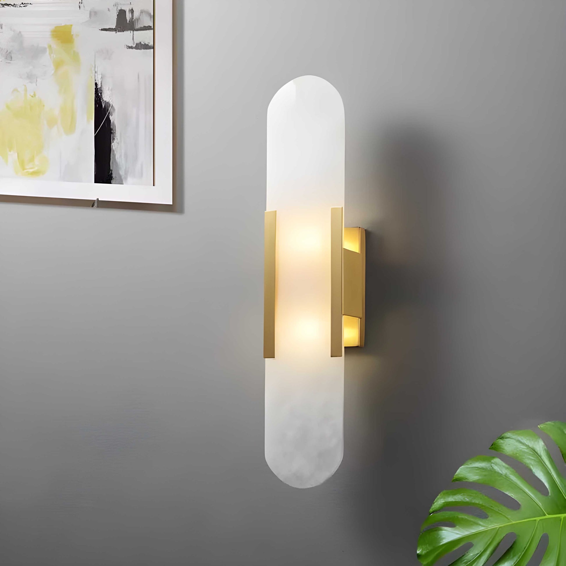 Casa Lumière Nordic Alabaster Natural Wall Light – Moderne Wandlamp van Alabaster
