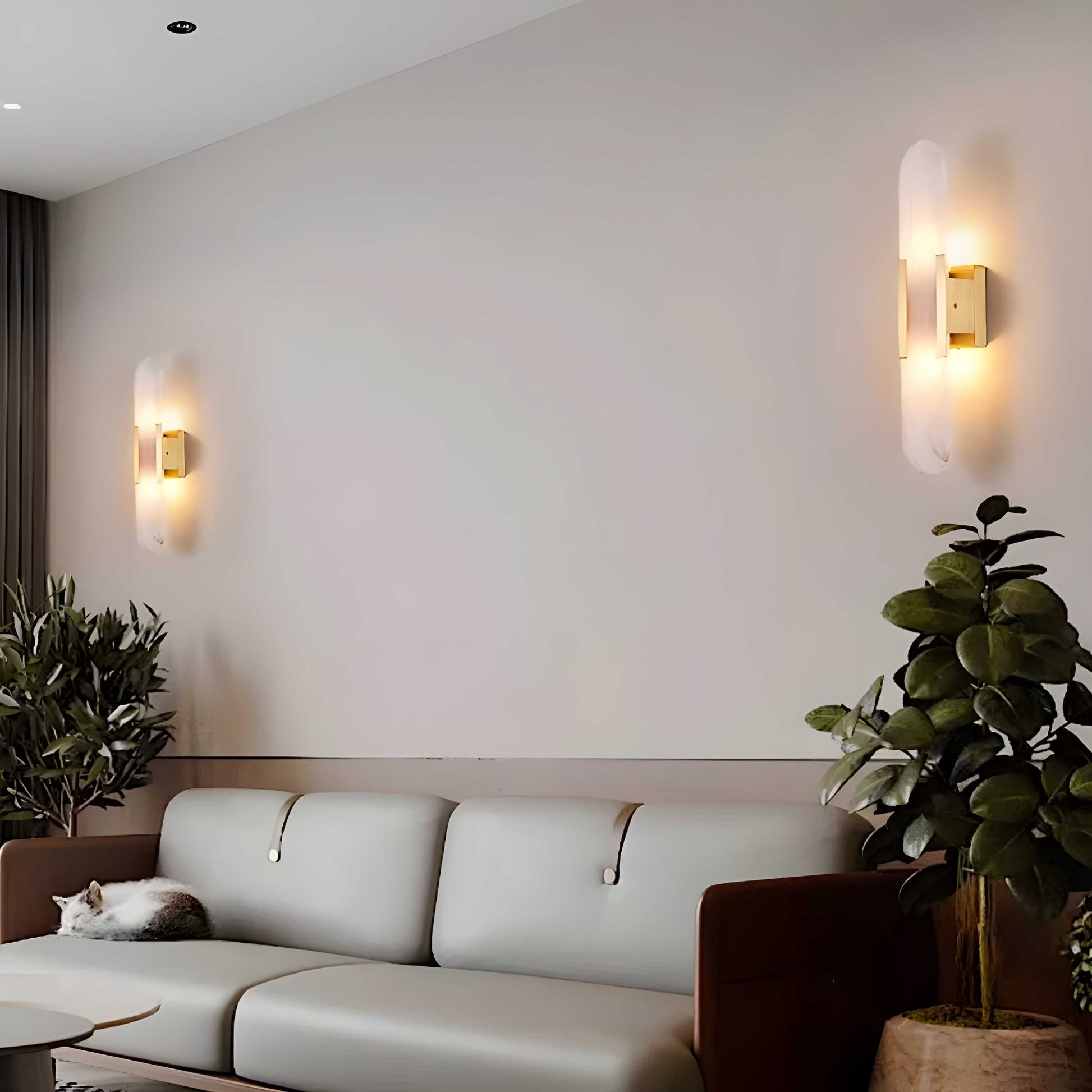Casa Lumière Nordic Alabaster Natural Wall Light – Moderne Wandlamp van Alabaster