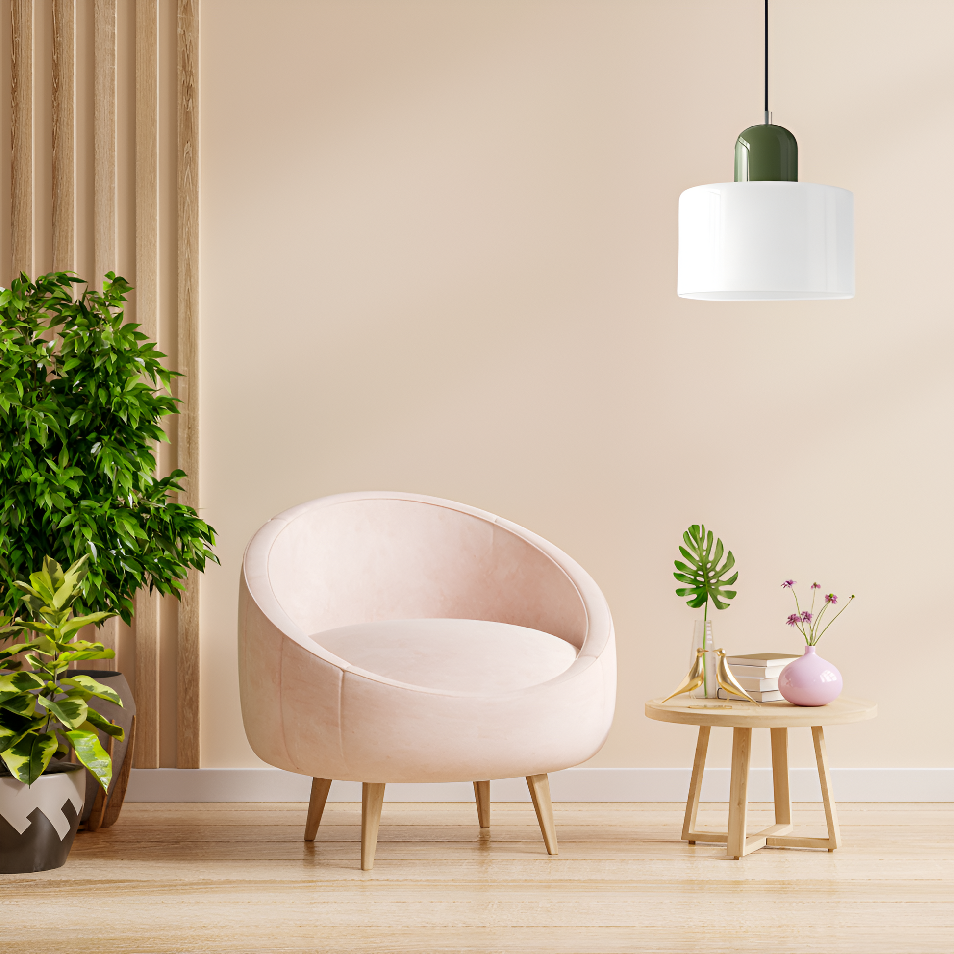 Casa Lumière Scandinavische Glazen Hanglamp - Metalen basis in twee tinten