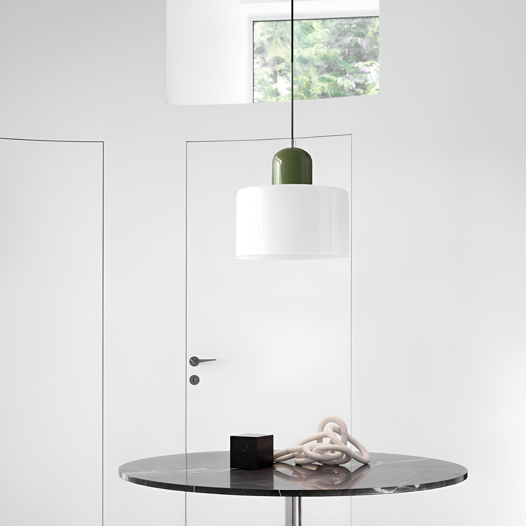 Casa Lumière Scandinavische Glazen Hanglamp - Metalen basis in twee tinten