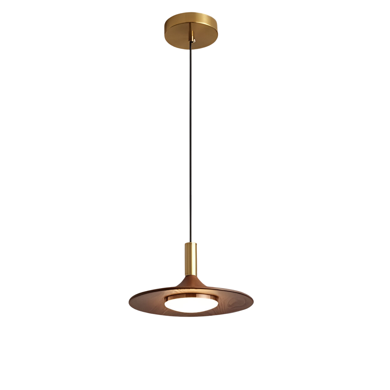 Casa Lumière Nordic Hanglamp met Walnoot Design - Design Lamp Sfeerverlichting Woonkamer, Eetkamer & Slaapkamer
