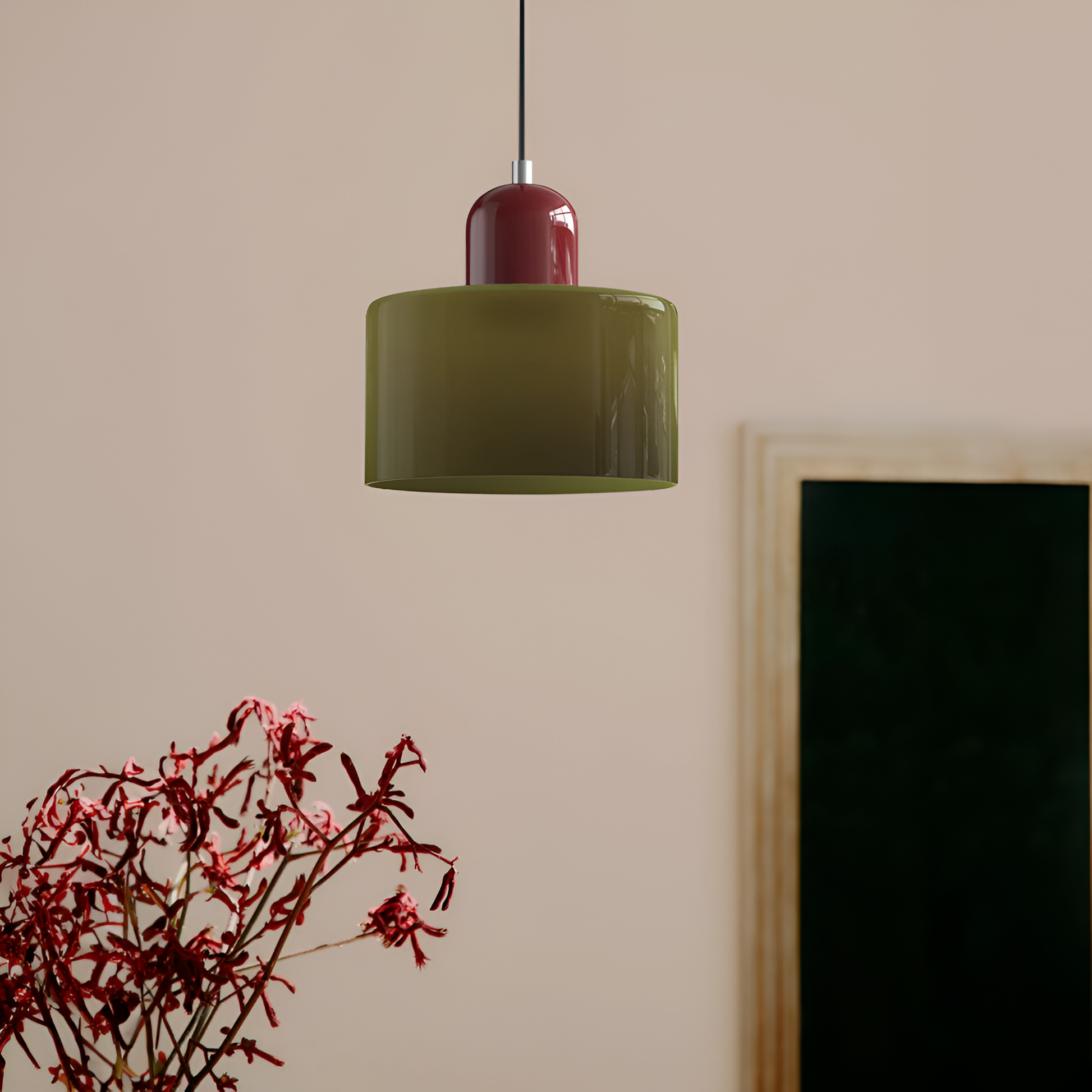 Casa Lumière Scandinavische Glazen Hanglamp - Metalen basis in twee tinten