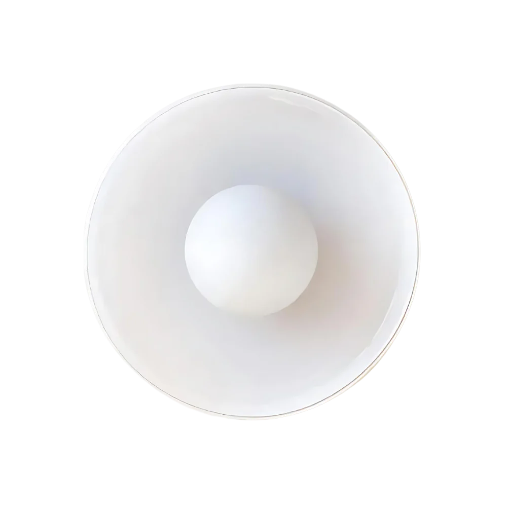 Casa Lumière Nordic Glazen Disc Wand- & Plafondlamp – Olijfgroen Glas & Minimalistisch Design Sfeerverlichting