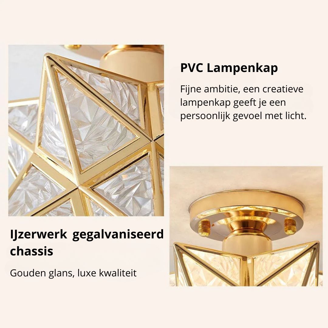 Casa Lumière Stervorm Plafondlamp - Design Lamp met Geometrisch Licht