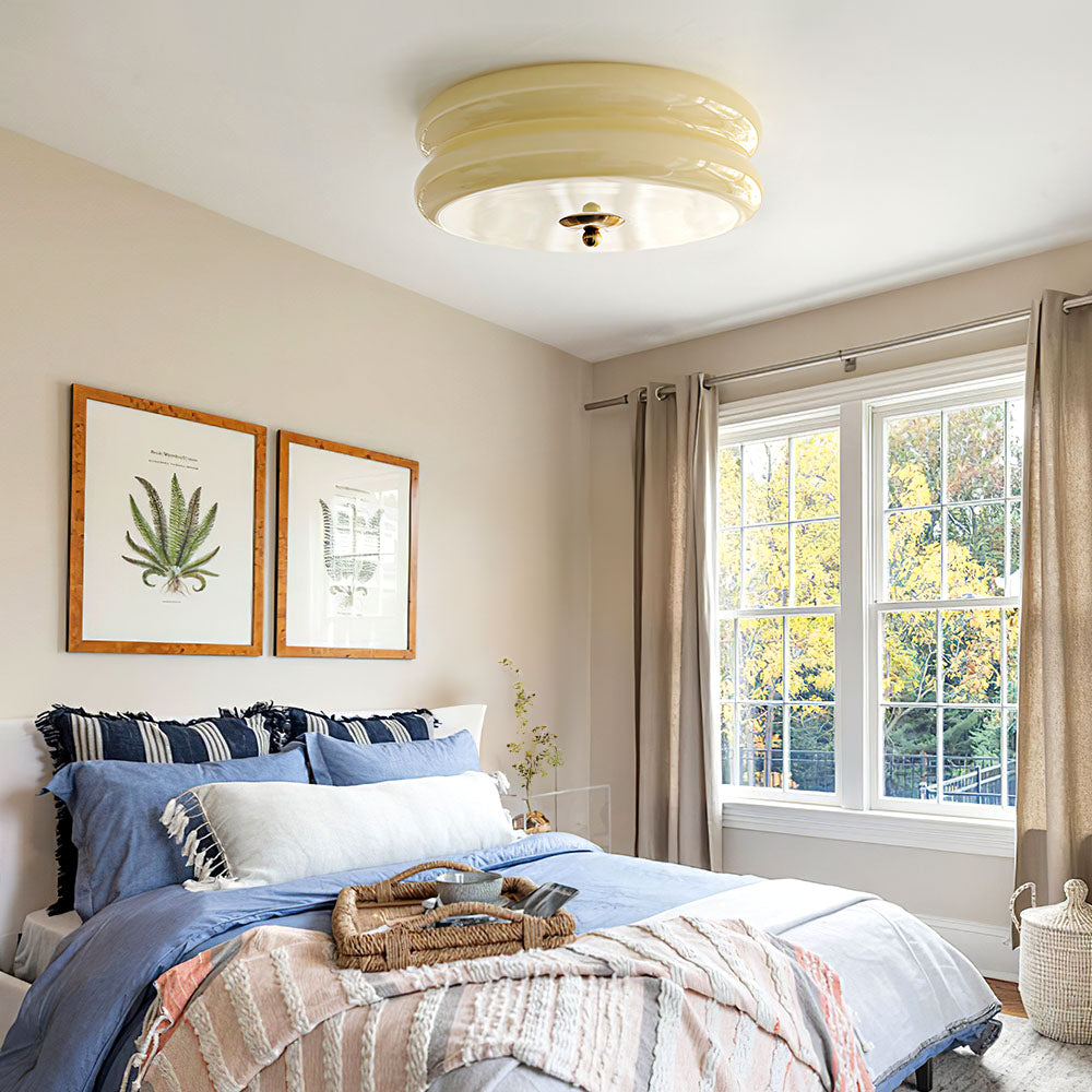 Casa Lumière Art Deco Plafondlamp met Warm Licht