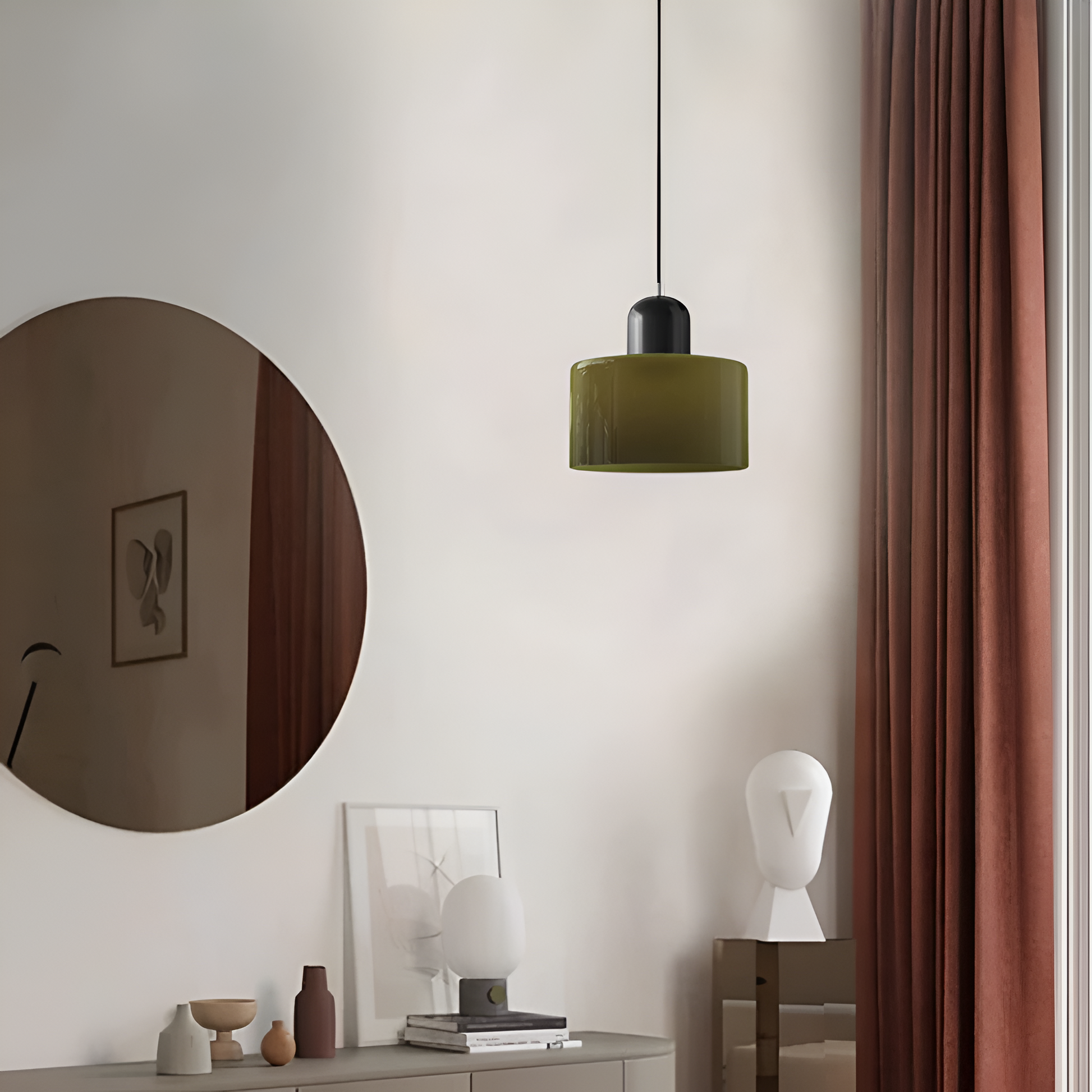 Casa Lumière Scandinavische Glazen Hanglamp - Metalen basis in twee tinten