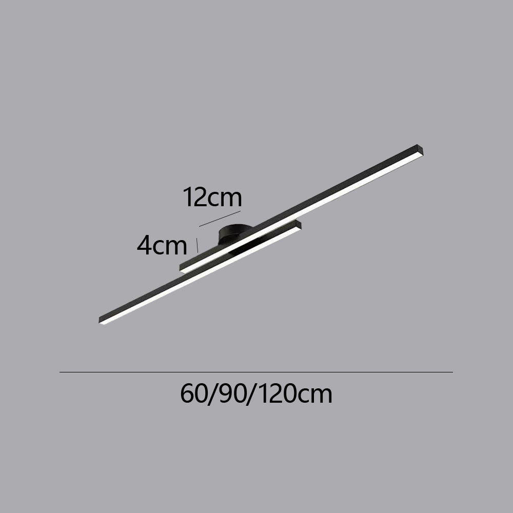Casa Lumière Longstrip Plafondlamp - Moderne LED Plafondverlichting Zwart
