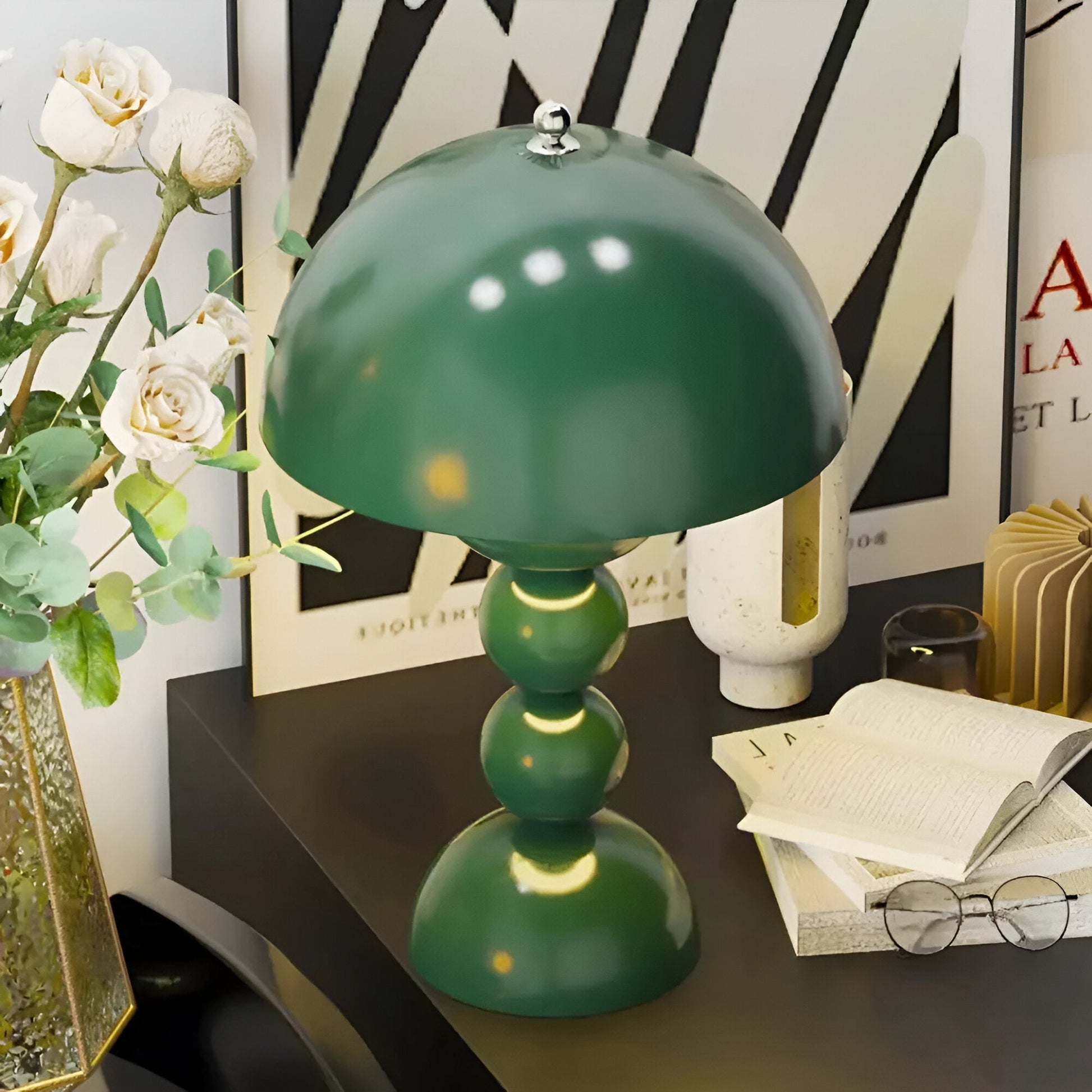 Casa Lumière Nordic Bud Draadloze Tafellamp – Sculpturaal Design, Zacht Diffuus Licht & Minimalistische Luxe