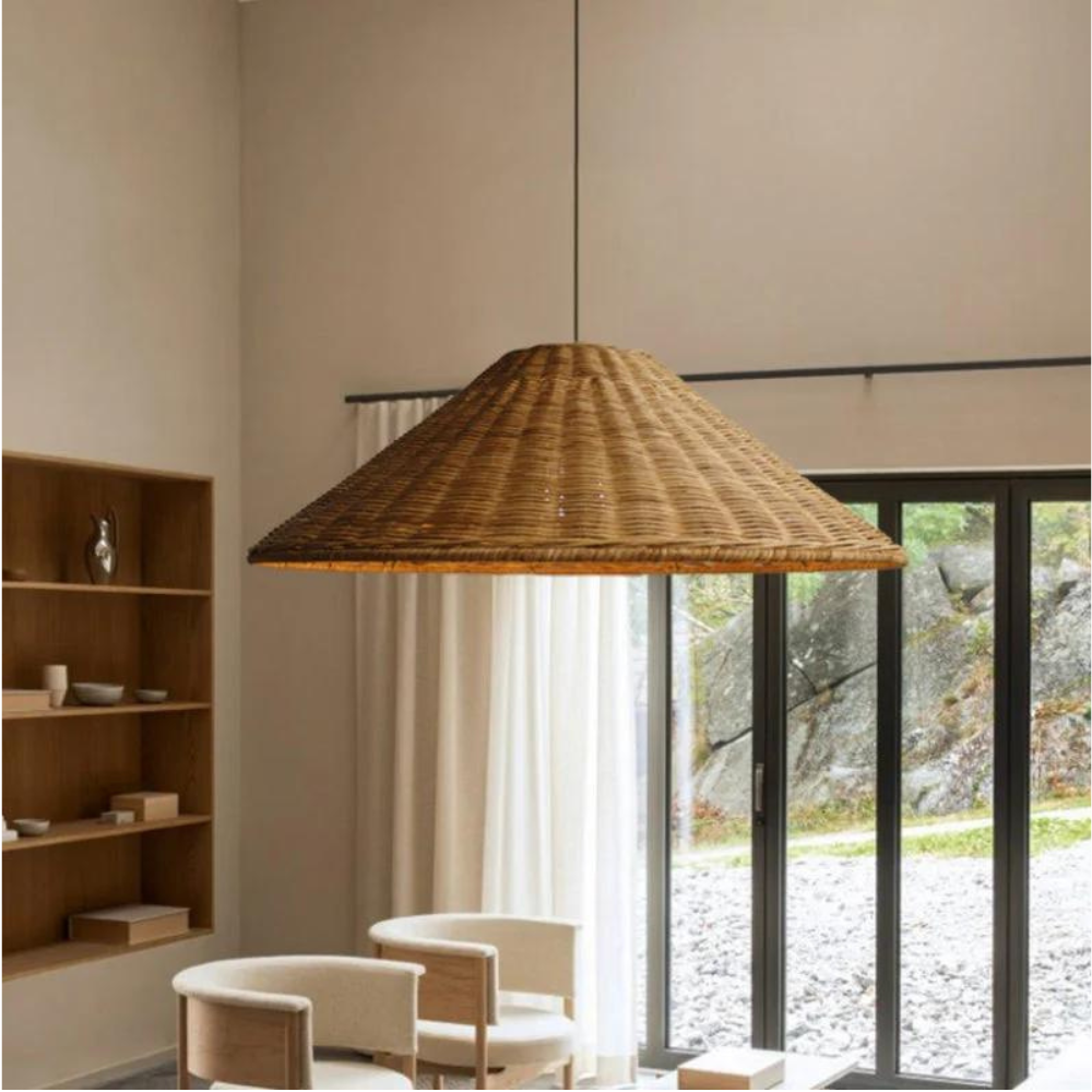 Casa Lumière Japandi Rattan Hanglamp – Handgemaakt & Tijdloos Design