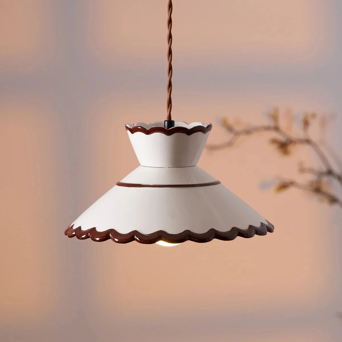 Casa Lumière Vintage Keramische Hanglamp - Klassieke Details