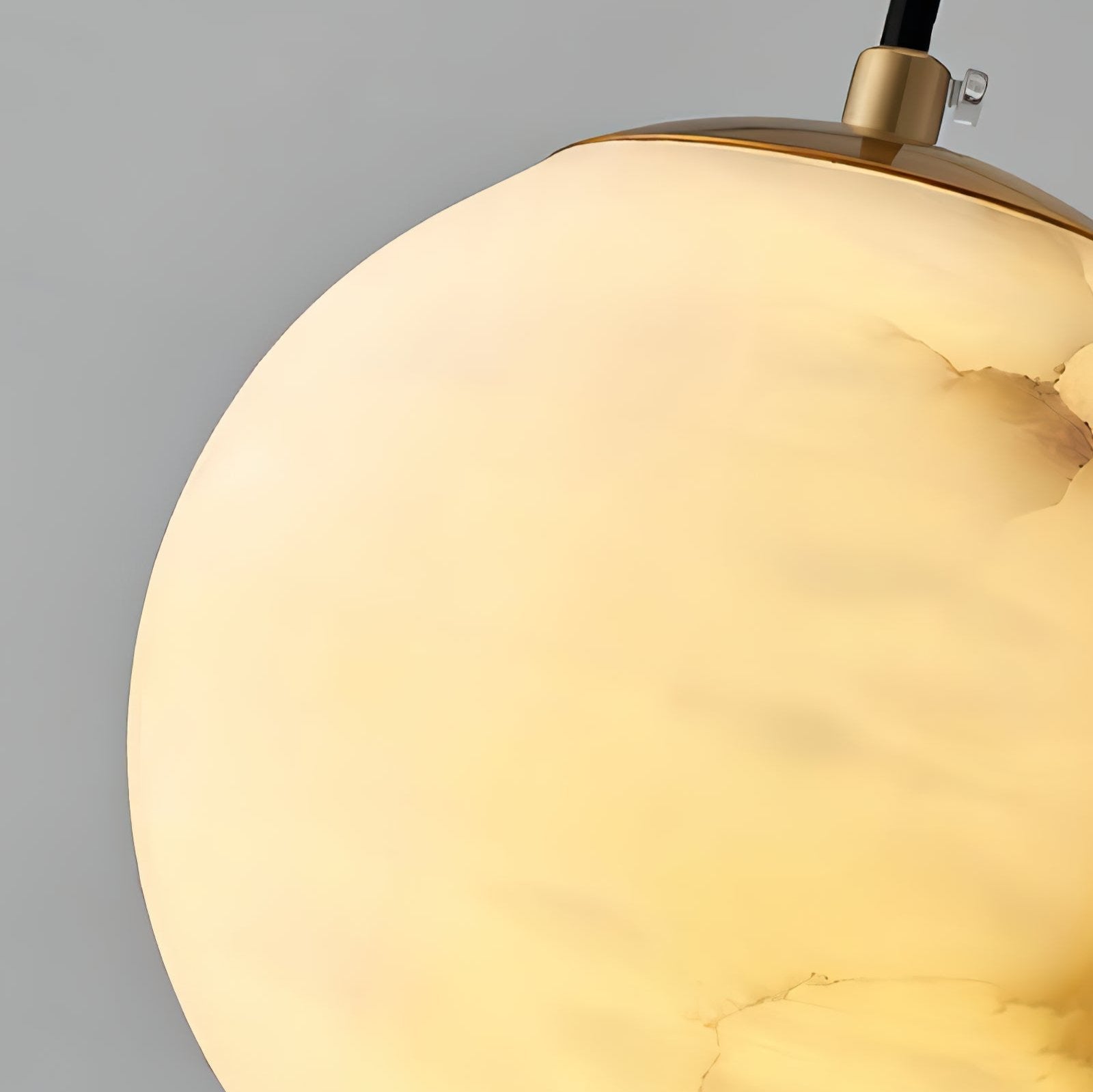 Casa Lumière Alabaster Wereldbol Hanglamp - Natuursteen Design