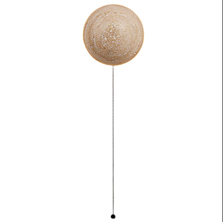 Casa Lumière Amber Loft Travertine Ronde Wandlamp – Sfeervolle Design Wandverlichting