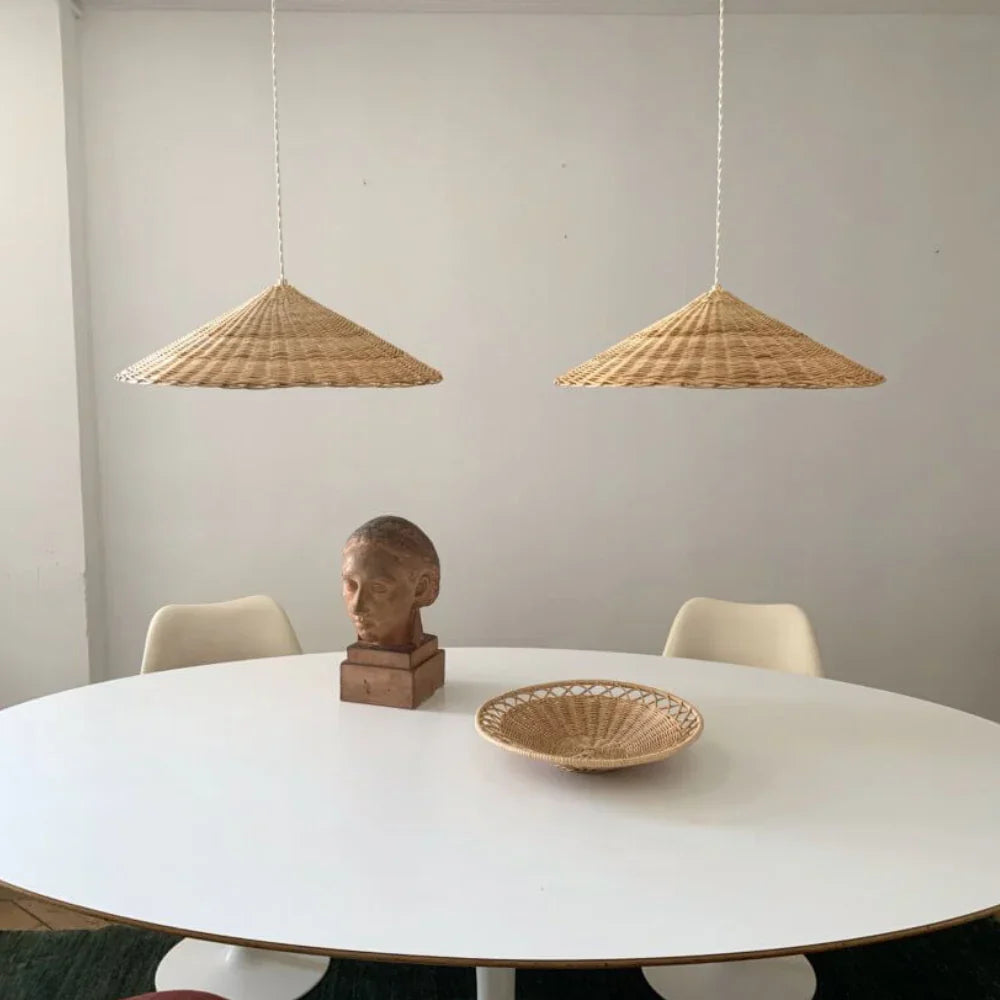 Casa Lumière Japandi Rattan Hanglamp – Handgemaakt & Tijdloos Design