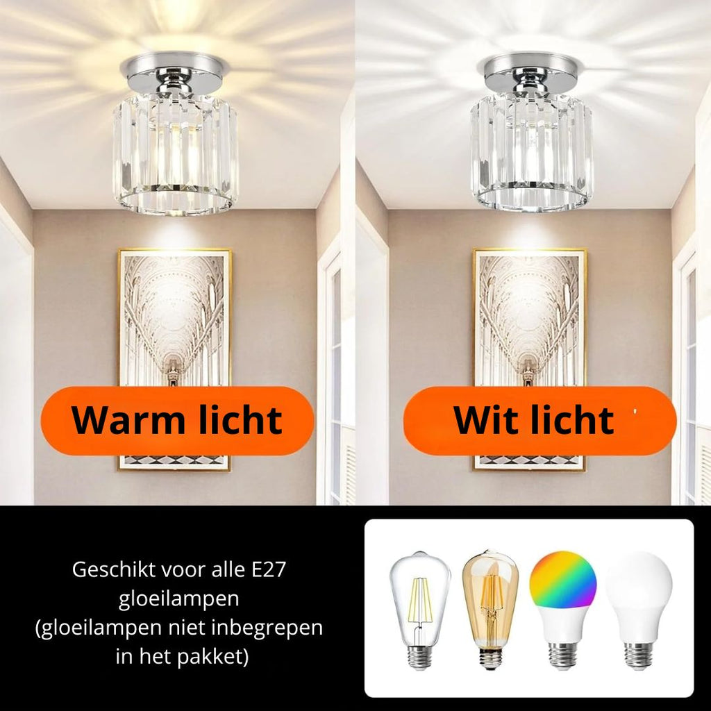 Casa Lumière Plafondlamp - Luxe Glasverlichting voor Hal en Woonruimte