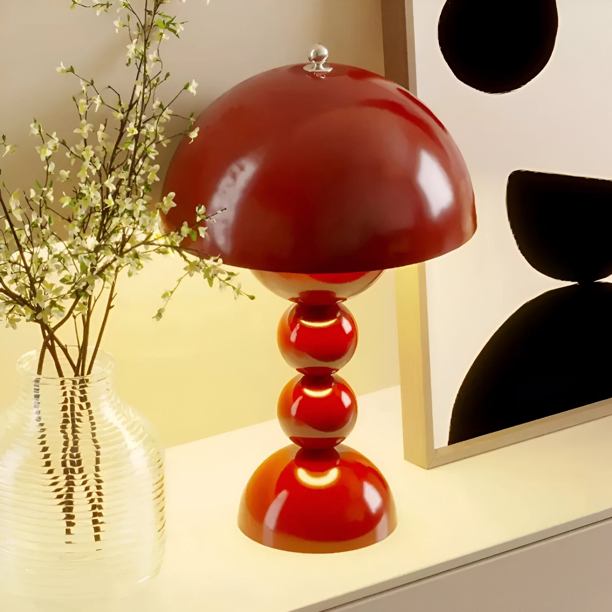 Casa Lumière Nordic Bud Draadloze Tafellamp – Sculpturaal Design, Zacht Diffuus Licht & Minimalistische Luxe