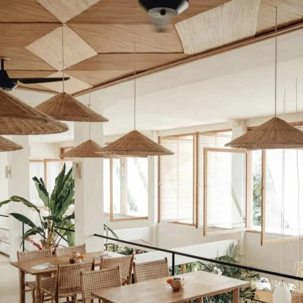 Casa Lumière Japandi Rattan Hanglamp – Handgemaakt & Tijdloos Design