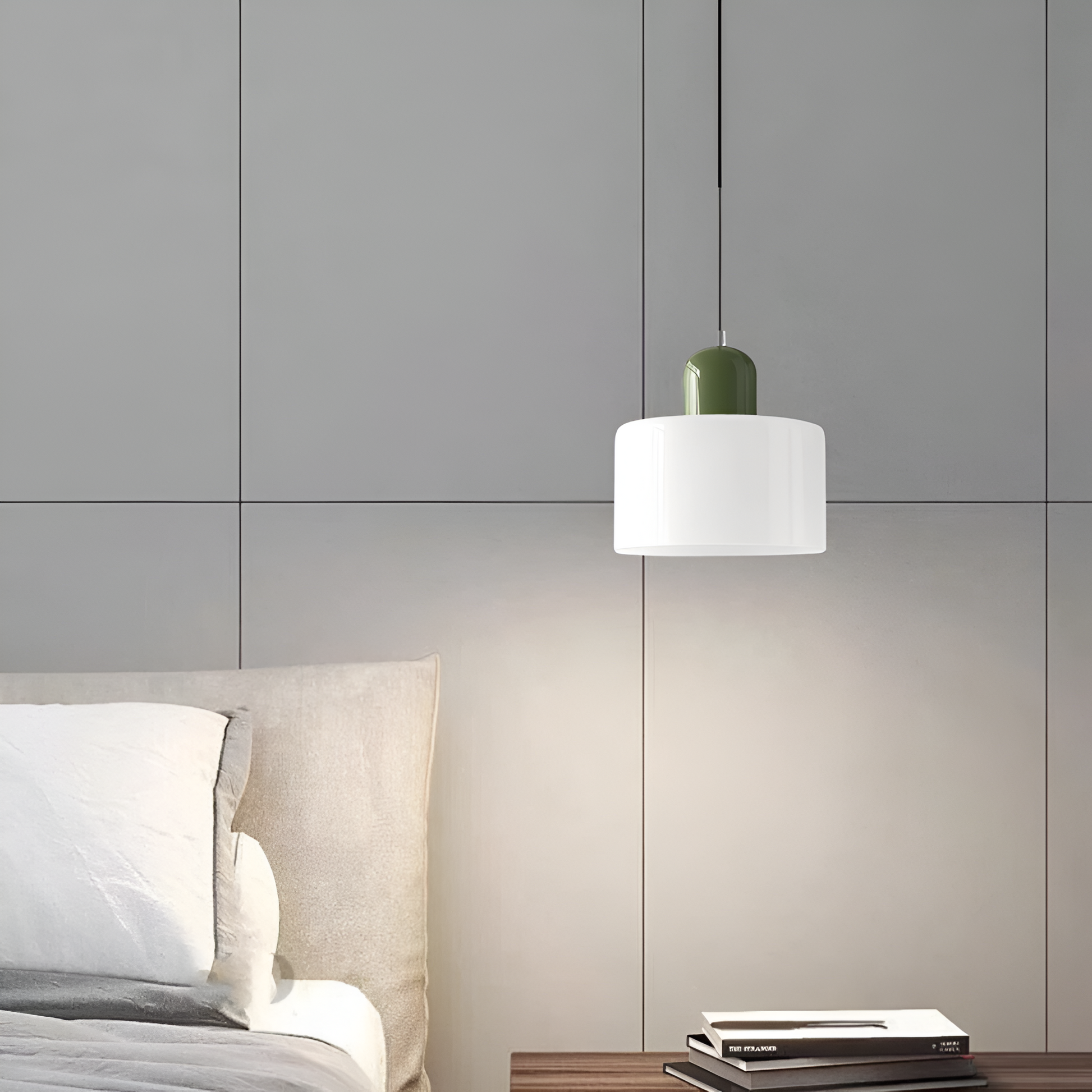 Casa Lumière Scandinavische Glazen Hanglamp - Metalen basis in twee tinten