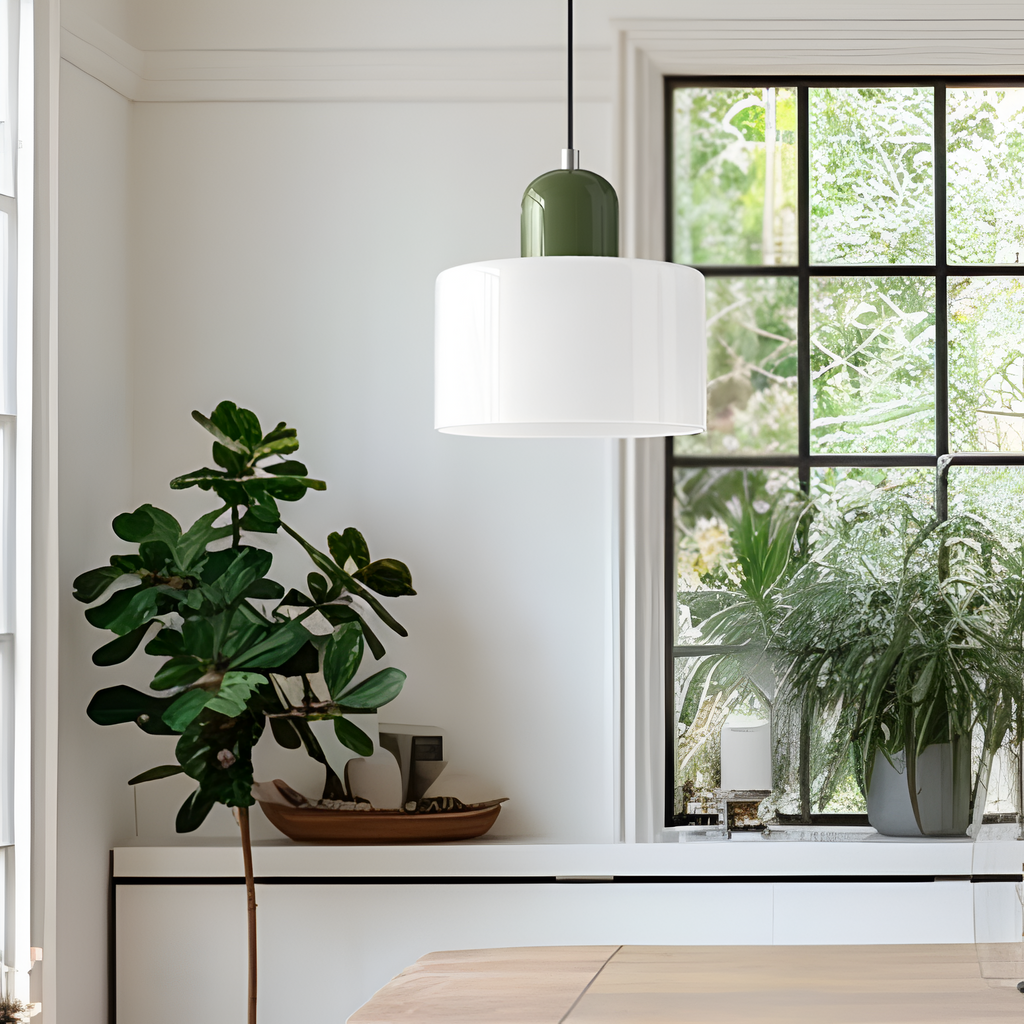 Casa Lumière Scandinavische Glazen Hanglamp - Metalen basis in twee tinten