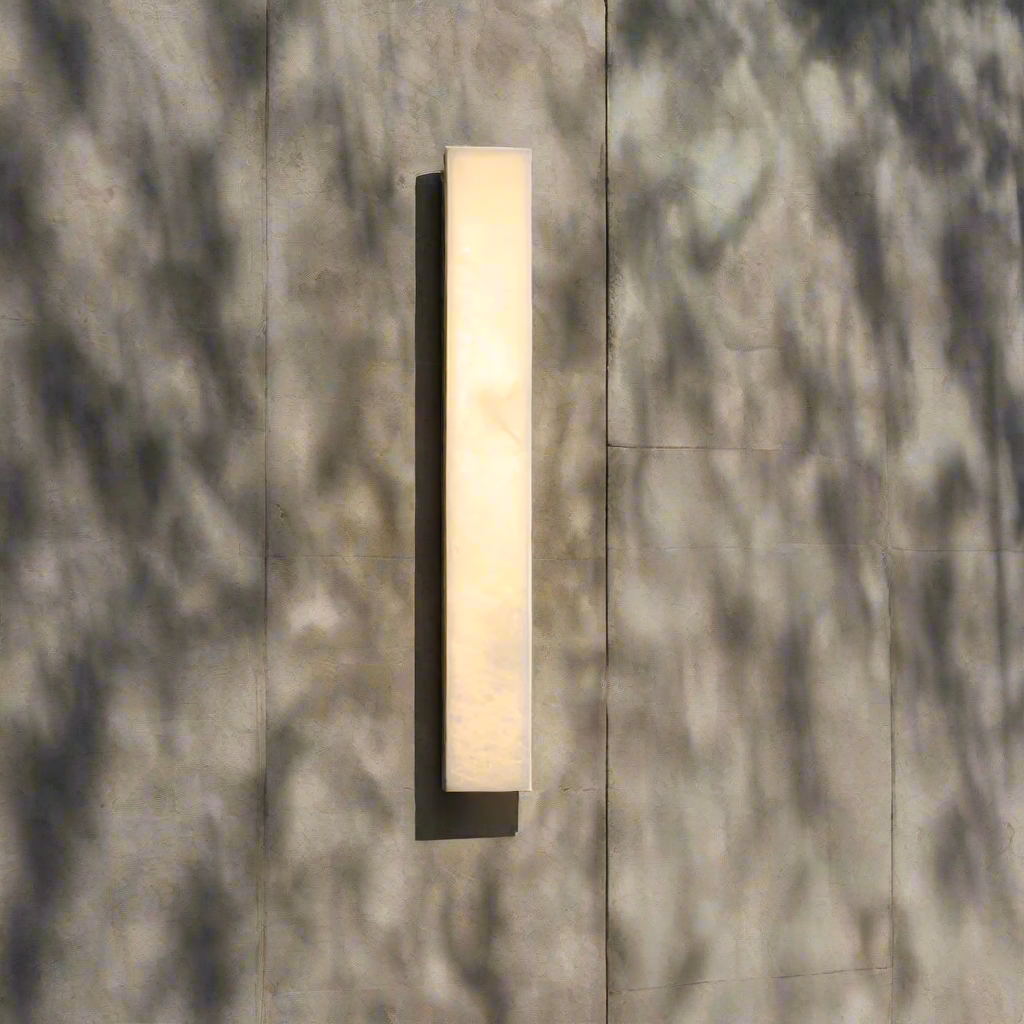 Casa Lumière Edge Modern Alabaster Buiten Wandlamp - Design Verlichting
