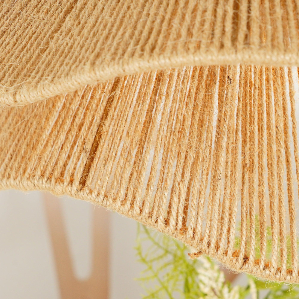 Casa Lumière Boho Jute Hanglamp - Zachte Natuurlijke Lichtval