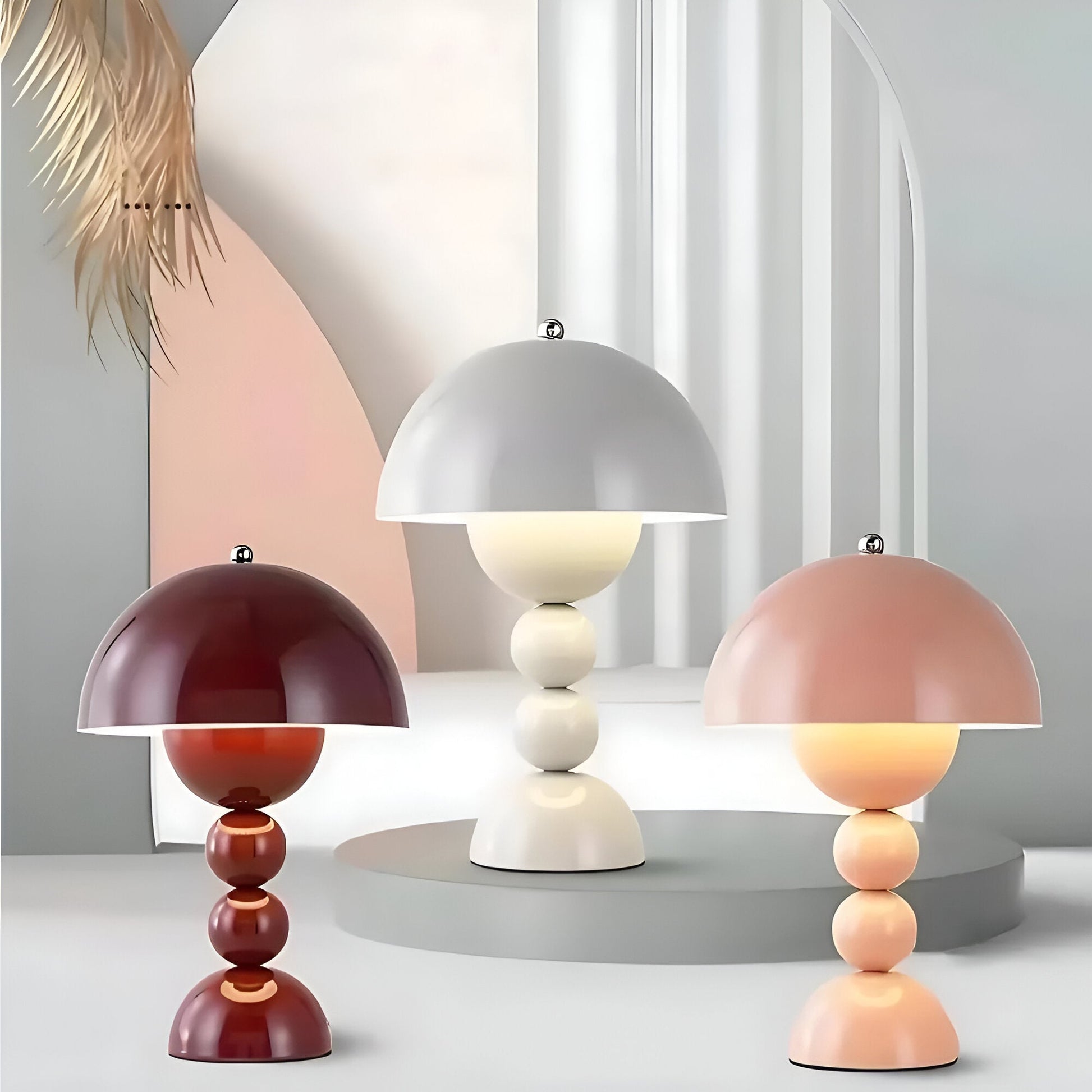 Casa Lumière Nordic Bud Draadloze Tafellamp – Sculpturaal Design, Zacht Diffuus Licht & Minimalistische Luxe
