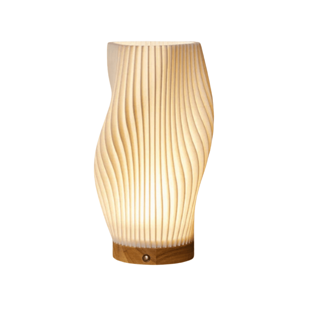 Casa Lumière Serene Wavecrest Tafellamp met Warm Licht