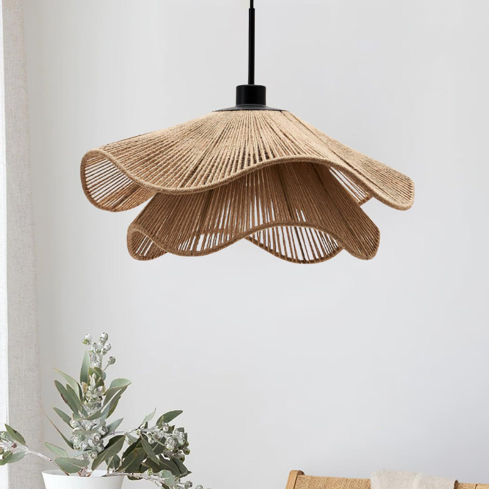 Casa Lumière Boho Jute Hanglamp - Zachte Natuurlijke Lichtval