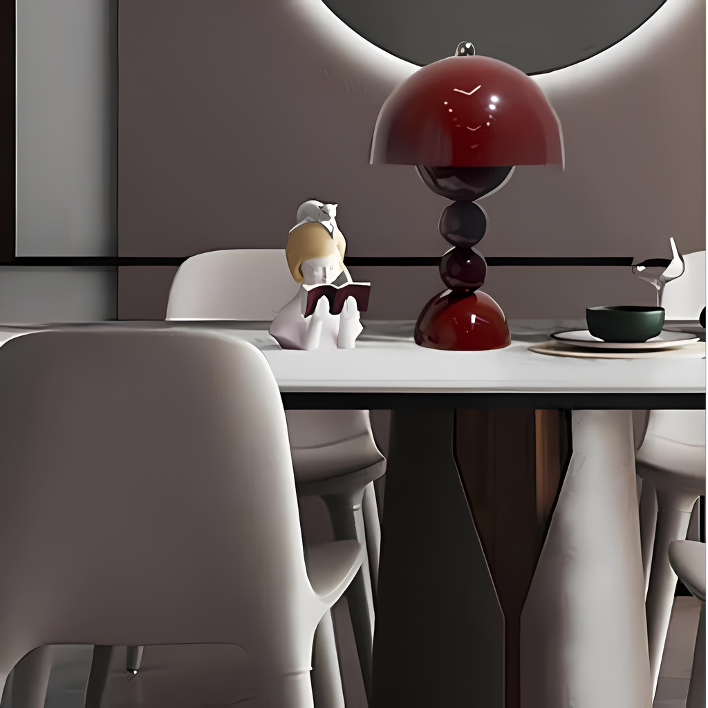 Casa Lumière Nordic Bud Draadloze Tafellamp – Sculpturaal Design, Zacht Diffuus Licht & Minimalistische Luxe