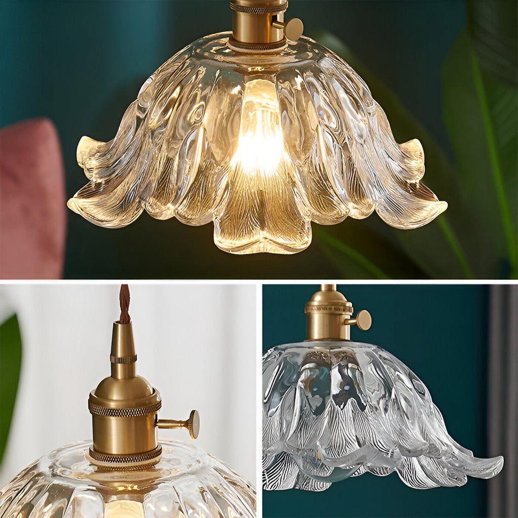 Casa Lumière Retro Franse Glazen Hanglamp - Sfeervol Licht & Klassiek Design