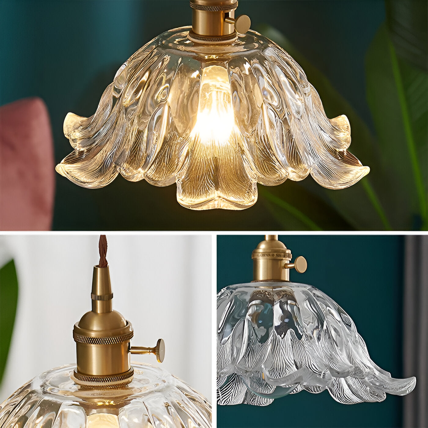 Casa Lumière Retro Franse Glazen Hanglamp - Sfeervol Licht & Klassiek Design