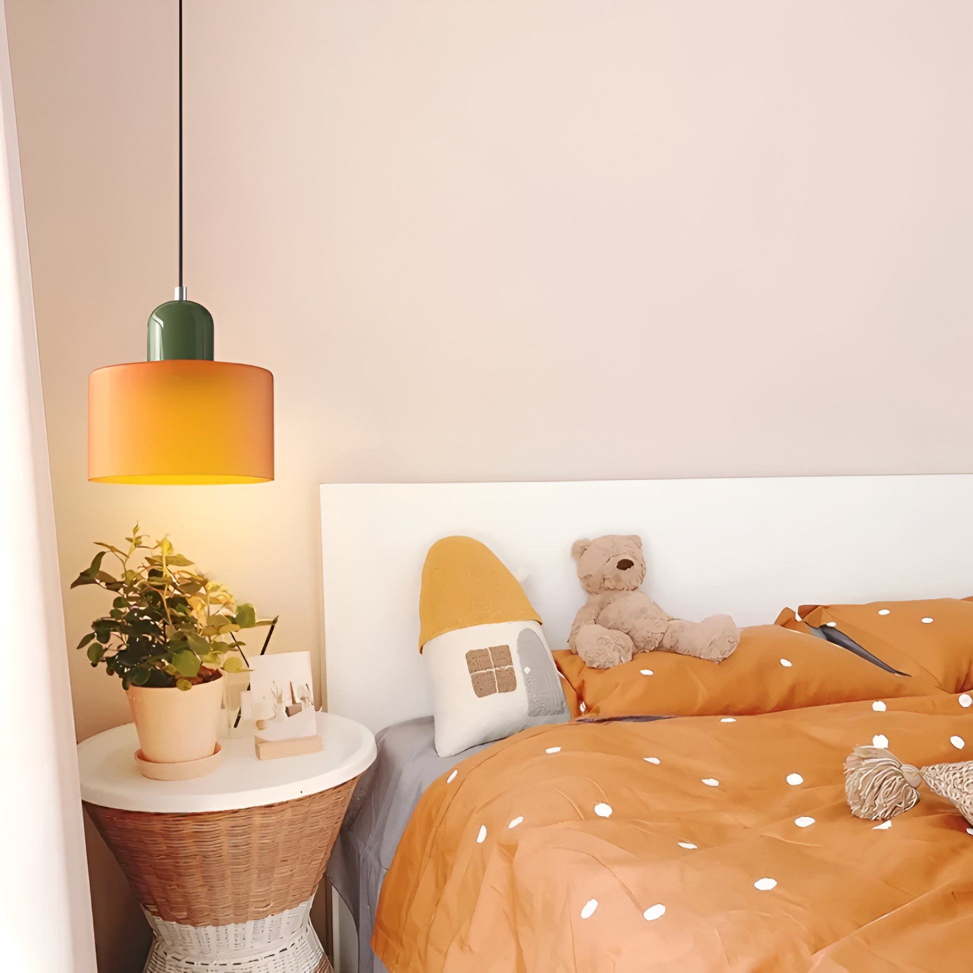 Casa Lumière Scandinavische Glazen Hanglamp - Metalen basis in twee tinten