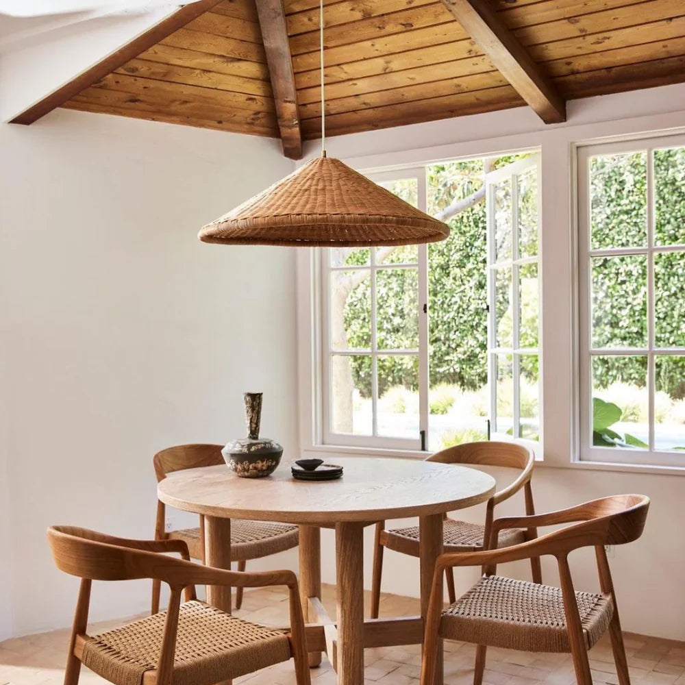 Casa Lumière Japandi Rattan Hanglamp – Handgemaakt & Tijdloos Design
