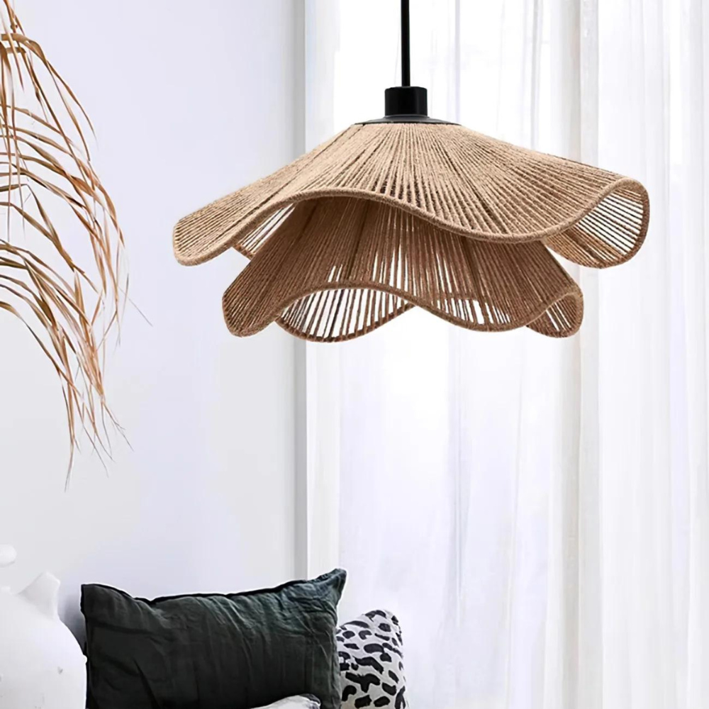 Casa Lumière Boho Jute Hanglamp - Zachte Natuurlijke Lichtval