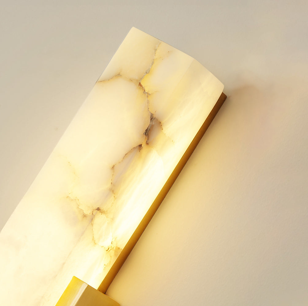 Casa Lumière Alabaster Wandlamp - Zacht Warm Lichtaccent