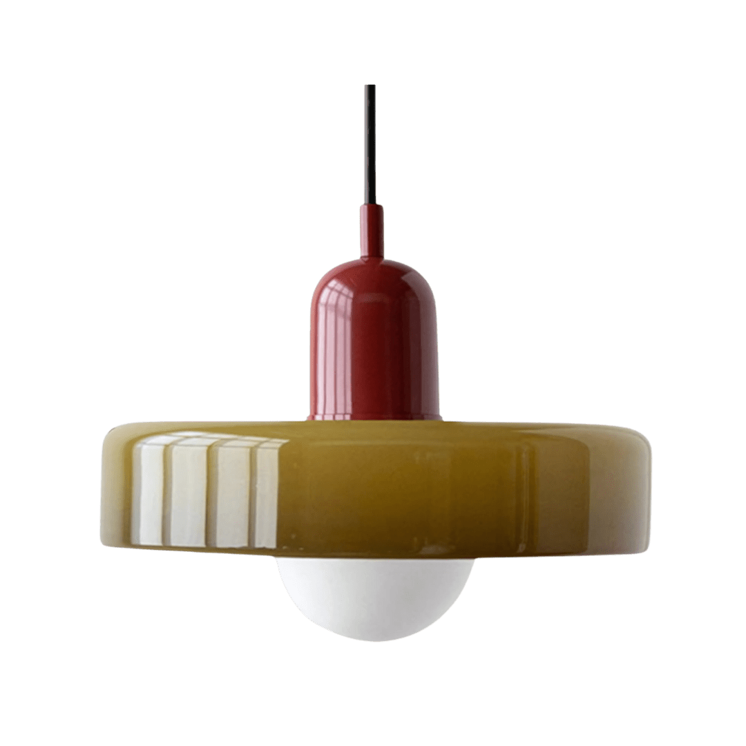 Casa Lumière Bauhaus hanglamp- Gekleurd Glas met Modern Design