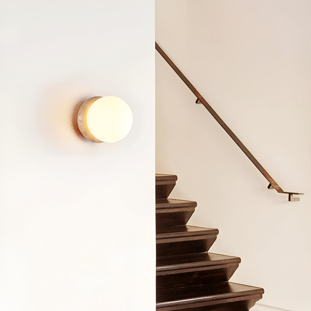 Casa Lumière Asteroid Travertin Wandlamp - Moderne Designverlichting voor buiten of plafond