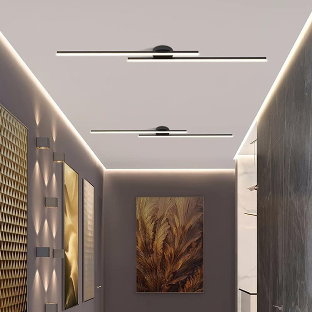 Casa Lumière Longstrip Plafondlamp - Moderne LED Plafondverlichting Zwart