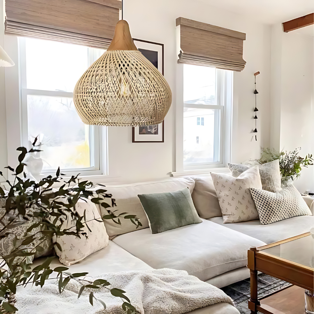 Casa Lumière Rotan Hanglamp in Boho Stijl - Warme Sfeerverlichting