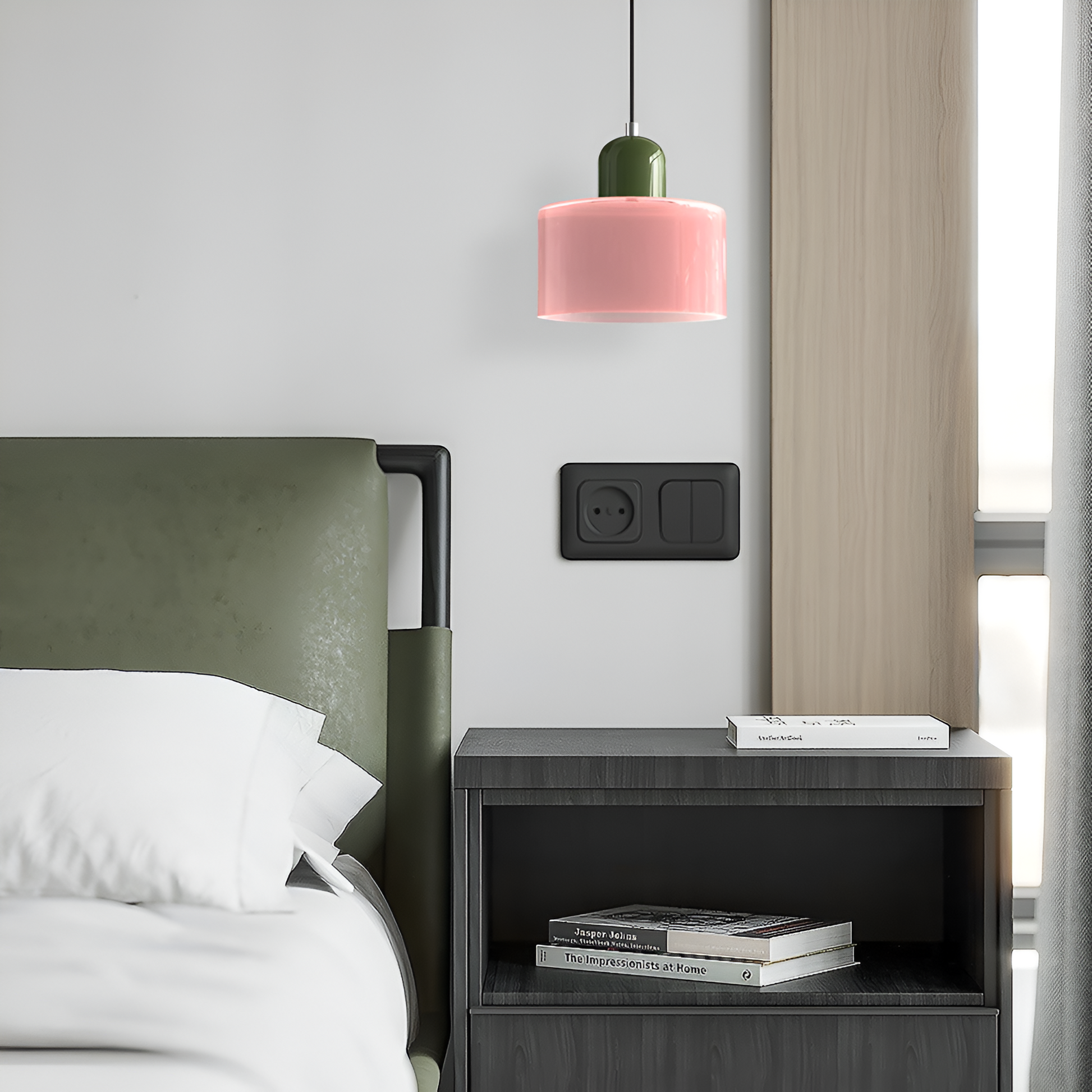 Casa Lumière Scandinavische Glazen Hanglamp - Metalen basis in twee tinten