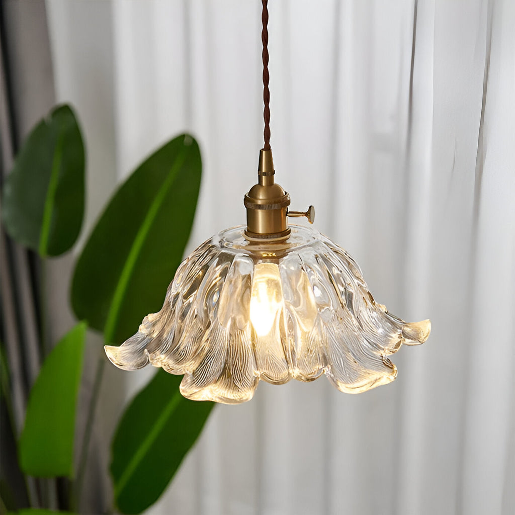 Casa Lumière Retro Franse Glazen Hanglamp - Sfeervol Licht & Klassiek Design