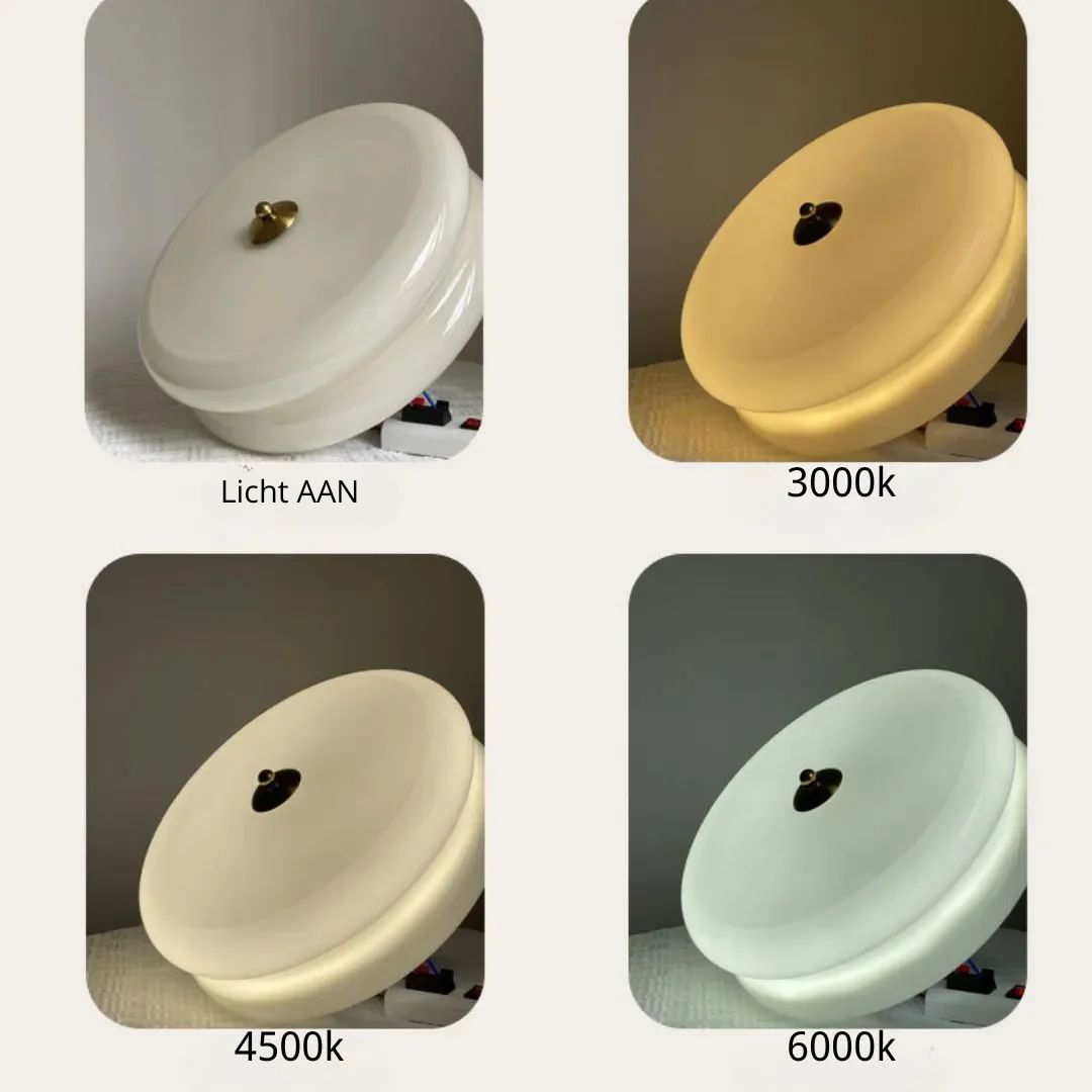 Casa Lumière Art Deco Plafondlamp met Warm Licht